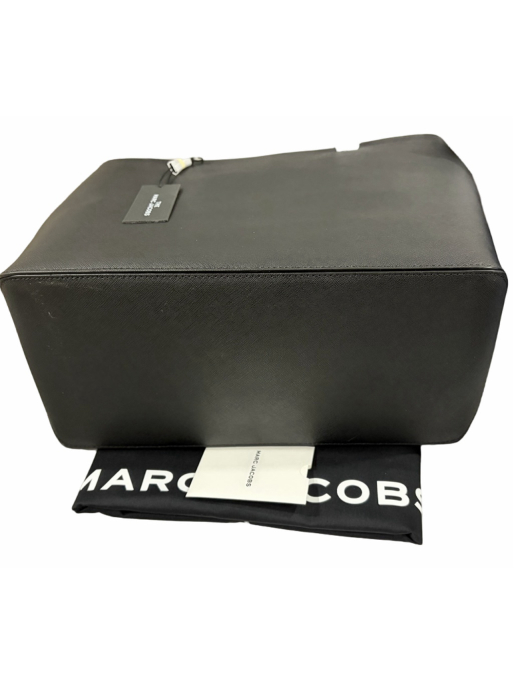 NWT Marc Jacobs Logo Shopper East-West Tote Bag in Black - Picture 7 of 13